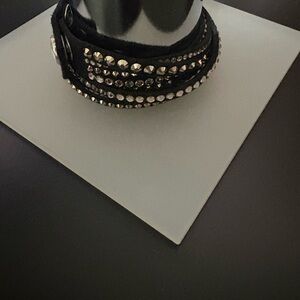 Black/Rosegold Studded Bracelet/choker
